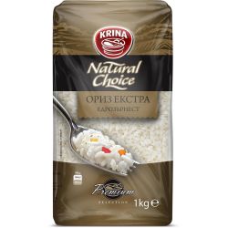 Krina Natural Choice ориз екстра едрозърнест (1 кг)