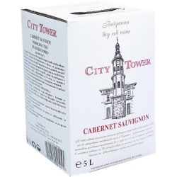 City Tower червено вино каберне совиньон, Bag in Box (5 л)