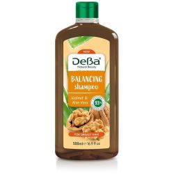 Deva Natural Beauty шампоан с орех и алое вера за смесена и мазна коса (500 мл)