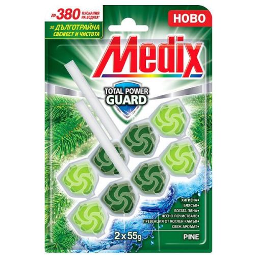 Medix Total Power Guard тоалетно блокче бор, 2 бр. х 55 г (110 г)