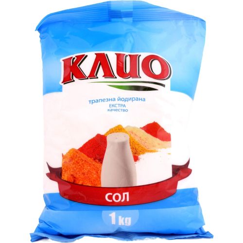 Клио трапезна йодирана сол (1 кг)
