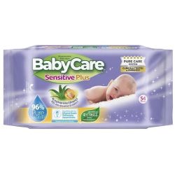 Baby Care Sensitive бебешки влажни кърпи (54 бр.)