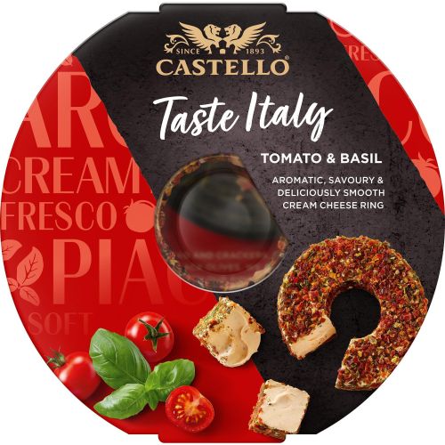 Castello сирене с домати и босилек (125 г)