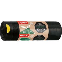 Paclan Eco Line торби за смет с връзки, 60 л (15 бр.)