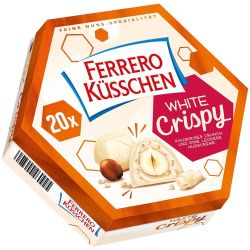 Ferrero Kuesschen White Crispy хрупкави бонбони с бял шоколад (172 г)