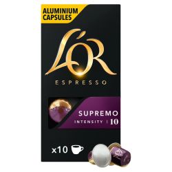 L'OR Supremo алуминиеви капсули за кафе съвместими с Nespresso, 10 бр. х 5.2 г (10 бр.)
