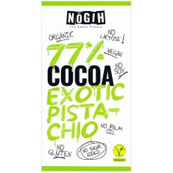 Nogih био веган десерт какао 77% с шамфъстък (70 г)