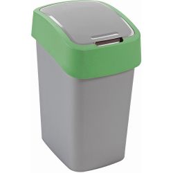 Flip кош за отпадъци, зелен, 25 л, 260 х 340 х 470 см (1 бр.)
