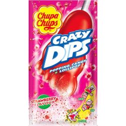 Chupa Chups Crazy Dips близалка ягода (14 г)