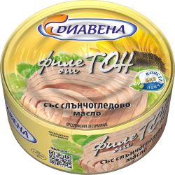 Диавена риба тон филе в слънчогледово масло (160 г)
