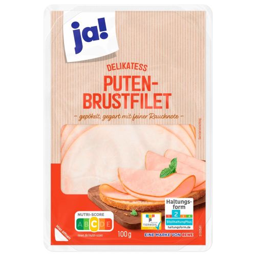 JA! филе от пуешки гърди, слайс (100 г)