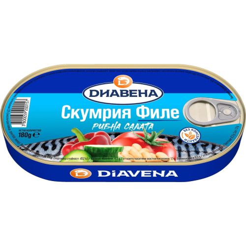 Диавена скумрия филе рибна салата (180 г)