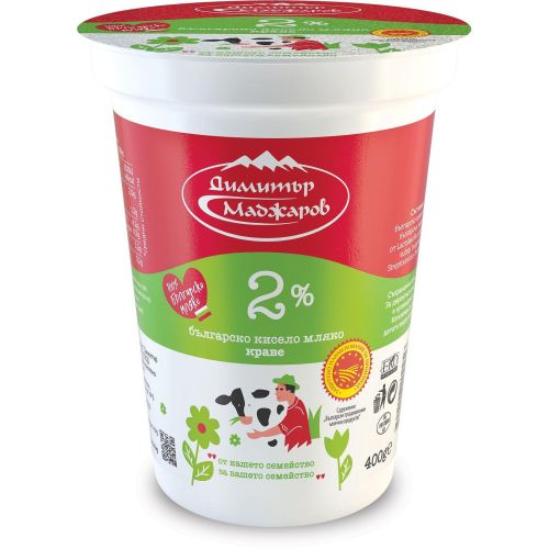 Маджаров краве кисело мляко 2% ЗНП (400 г)