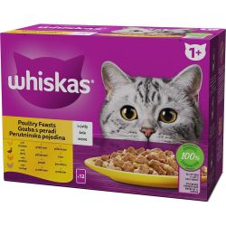 Whiskas пауч птичи ястия, 12 бр. х 85 г (1.02 кг)