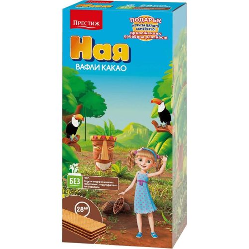 Престиж Ная нетунквани вафли с какао, 28 бр. (600 г)