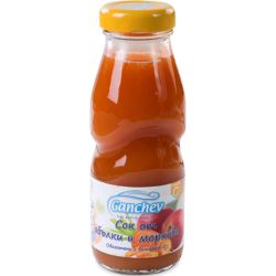 Ганчев сок от ябълка и морков (250 мл)