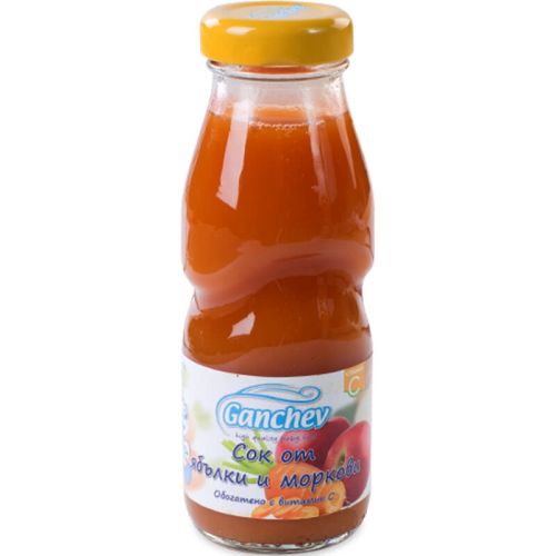 Ганчев сок от ябълка и морков (250 мл)