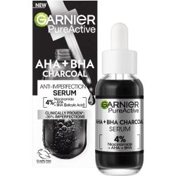 Garnier Pure Active Серум против несъвършенства с ниацинамид, AHA + BHA (30 мл)