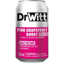 Dr Witt Boost витаминна газирана напитка, кен (330 мл)