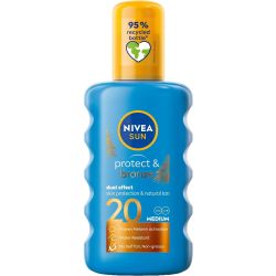Nivea Sun Protect & Bronze слънцезащитен спрей, SPF20 (200 мл)