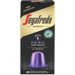 Segafredo Peru 100% Arabica кафе капсули съвместими с Nespresso, 10 бр. х 5.1 г (10 бр.)
