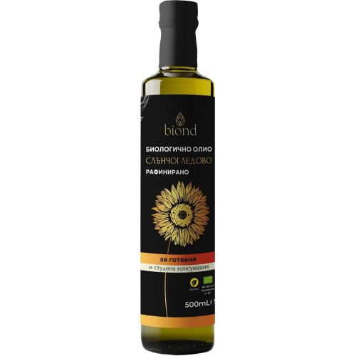 biond био рафинирано слънчогледово олио (500 мл)
