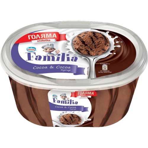 Nestle Familia сладолед с какао и какаов сироп (461 г)