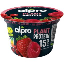Alpro заквасен соев продукт с червени плодове и висок протеин (200 г)