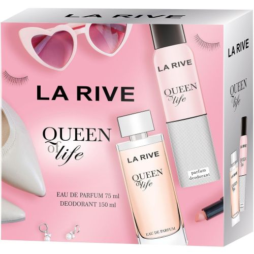 La Rive Queen of Life комплект парфюмна вода 75 мл, дезодорант спрей 150 мл (1 бр.)