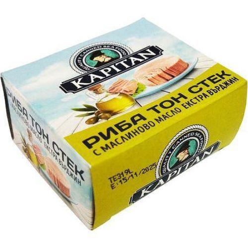 Капитан риба тон стек в маслиново масло (80 г)