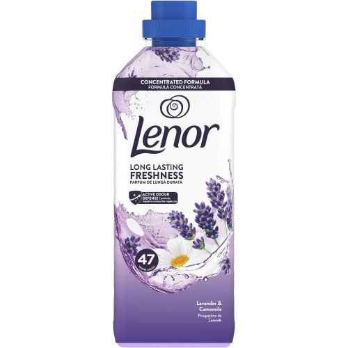 Lenor Lavender & Chamomile омекотител, 47 пранета (987 мл)