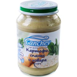 Ганчев пюре от картофи, спанак и извара (190 г)