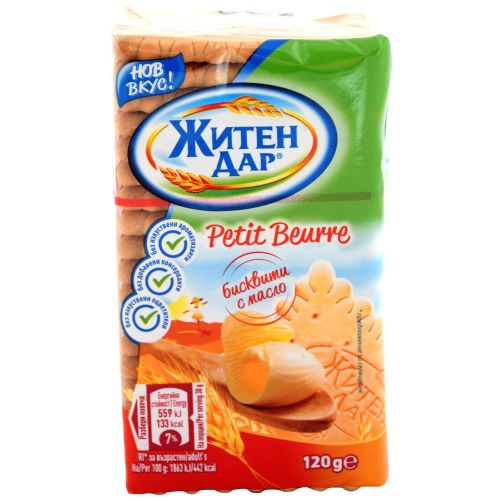 Житен дар Petit-Beurre бисквити с масло (120 г)