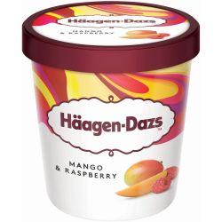 Haagen-Dazs сладолед манго и малини (460 мл)
