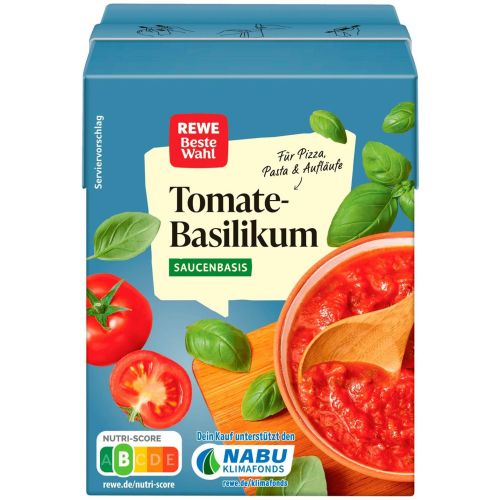 REWE доматен сос с босилек (380 мл)