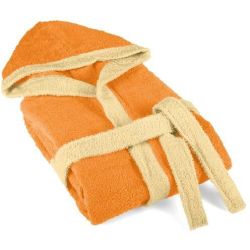 Dilios детски халат с качулка 6-8 г, оранжево (1 бр.)