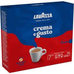 Lavazza Crema e Gusto мляно кафе, 2 бр. х 250 г (500 г)
