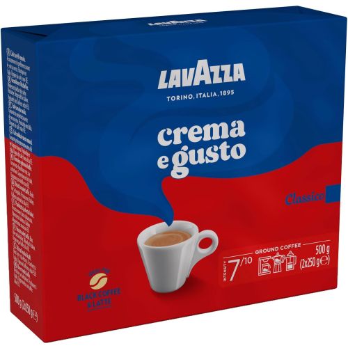 Lavazza Crema e Gusto мляно кафе, 2 бр. х 250 г (500 г)