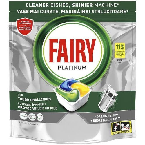 Fairy Platinum таблетки за съдомиялна лимон (113 бр.)