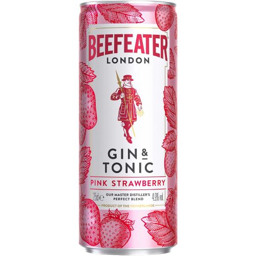 Beefeater Gin & Tonic Pink Strawberry коктейл (250 мл)