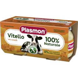 Plasmon пюре телешко месо, 6+ м, 2 бр. x 80 г (160 г)