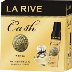 La Rive Cash for Women комплект парфюмна вода 90 мл, дезодорант спрей 150 мл (1 бр.)