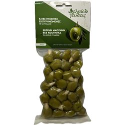 Elaíon Géfseis зелени маслини без костилка пълнени с бадем (250 г)