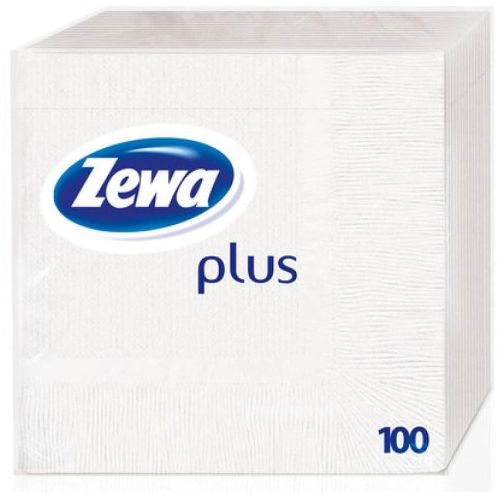Zewa Plus бели салфетки (100 бр.)