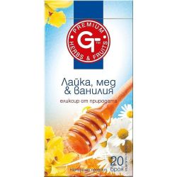 GT Premium чай лайка, мед и ванилия, 20 бр. (25 г)