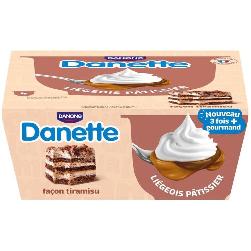 Danone Danette тирамису, 4 бр. х 90 г (360 г)