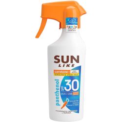Sun Like Panthenol Family слънцезащитно спрей мляко, SPF30 (250 мл)