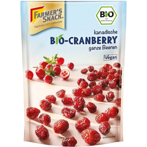 Farmer's Snack био сушени цели червени боровинки (100 г)