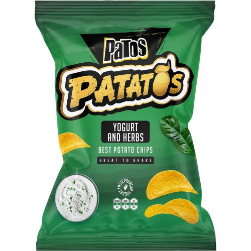 Patos Patatos чипс с йогурт и билки (120 г)