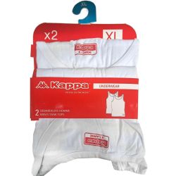 Kappa мъжки потник, бял (2 бр.)